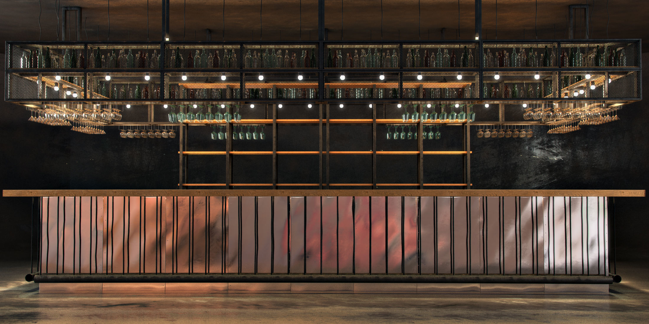 Bar type Island 3D model_6