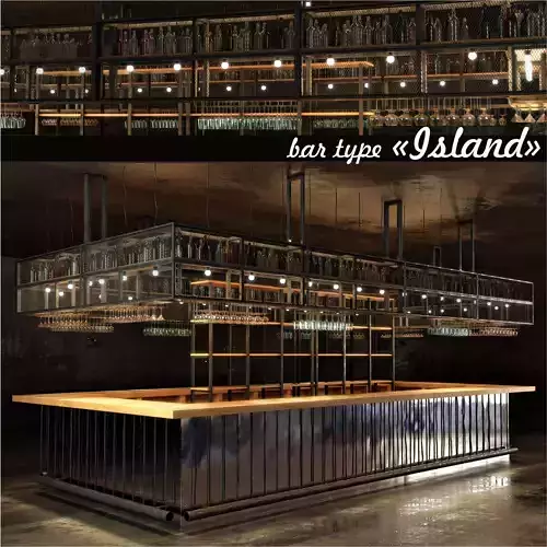 Bar type Island 3D model