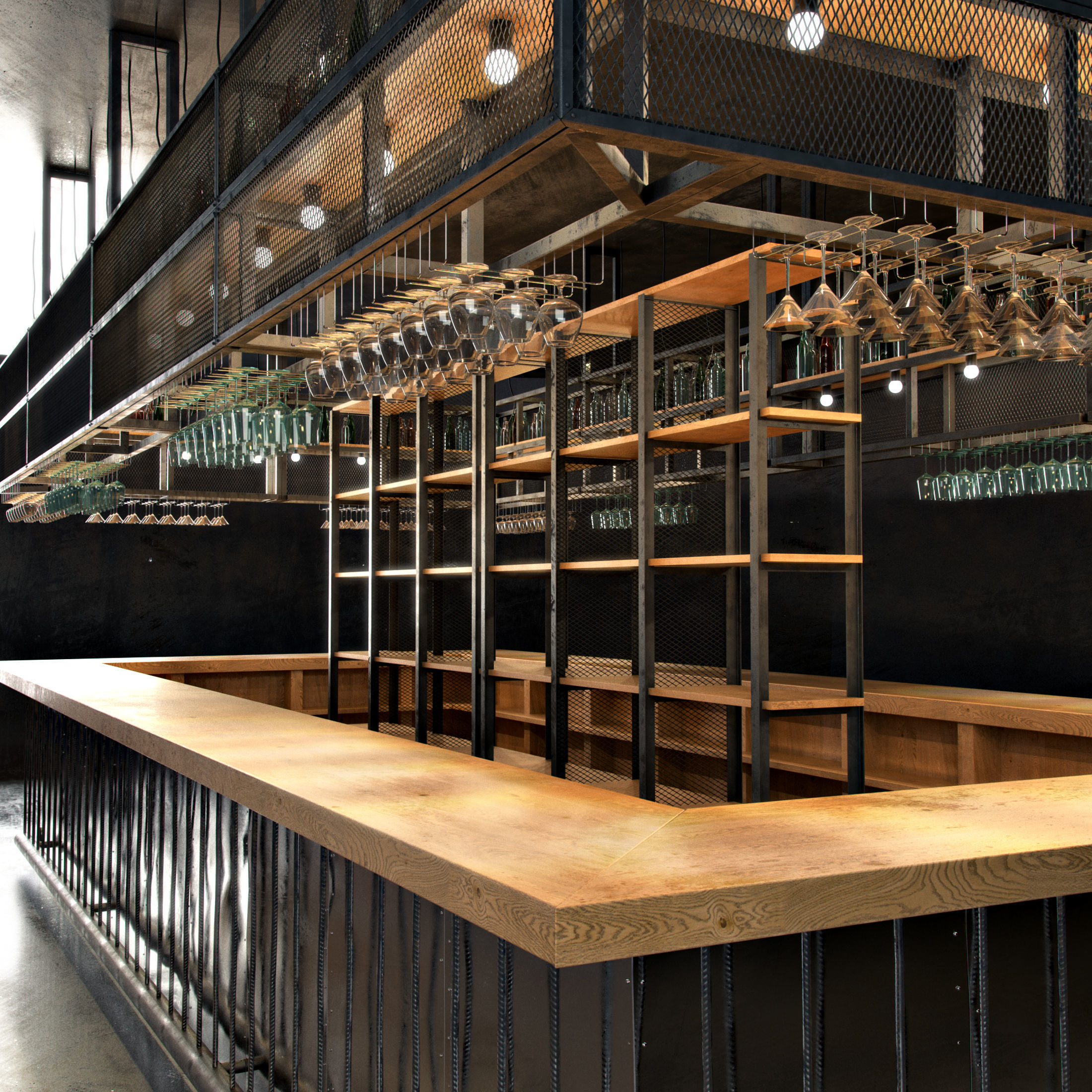 Bar type Island 3D model_2