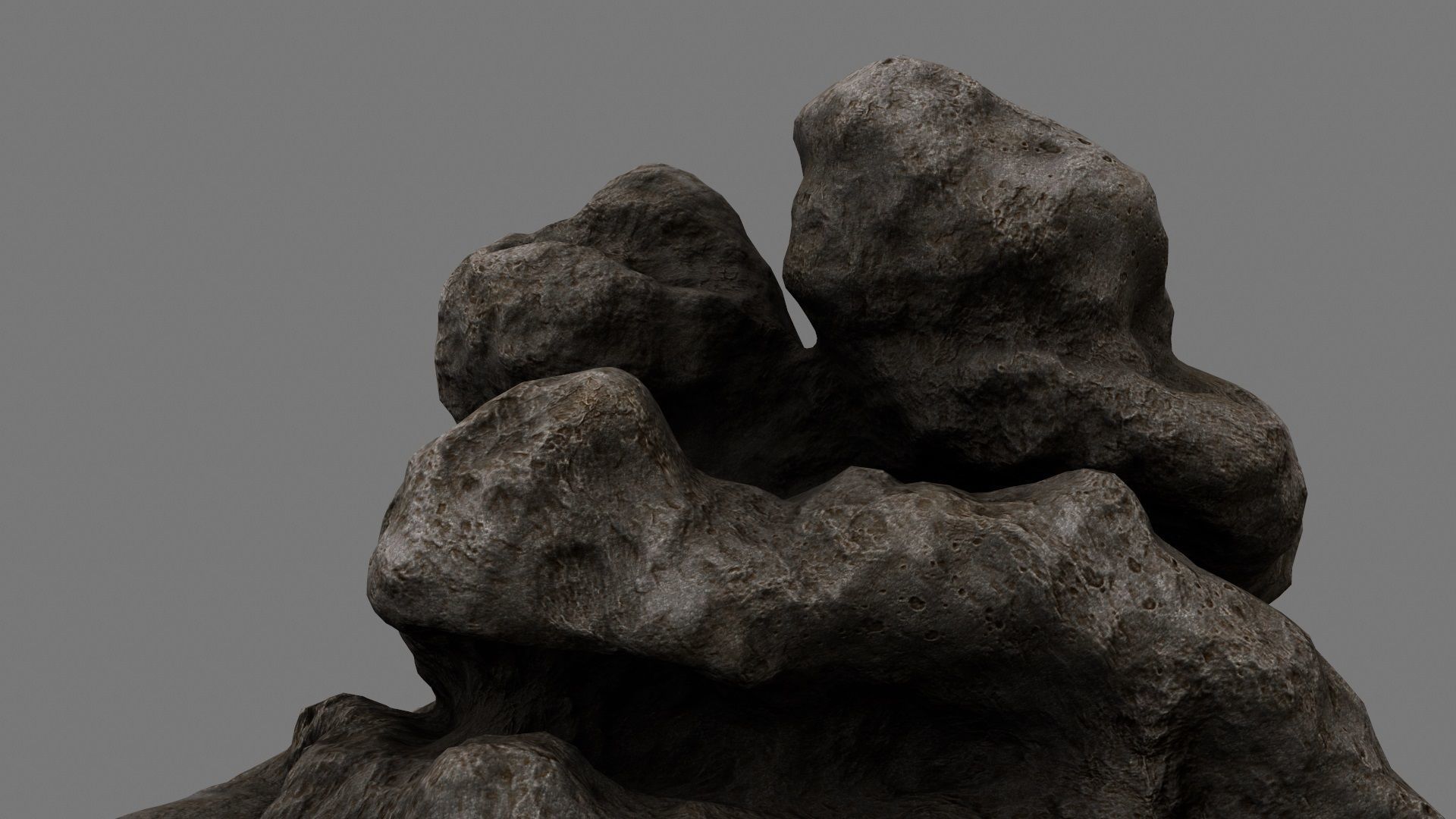 Rocks rock Low-poly 3D model_13