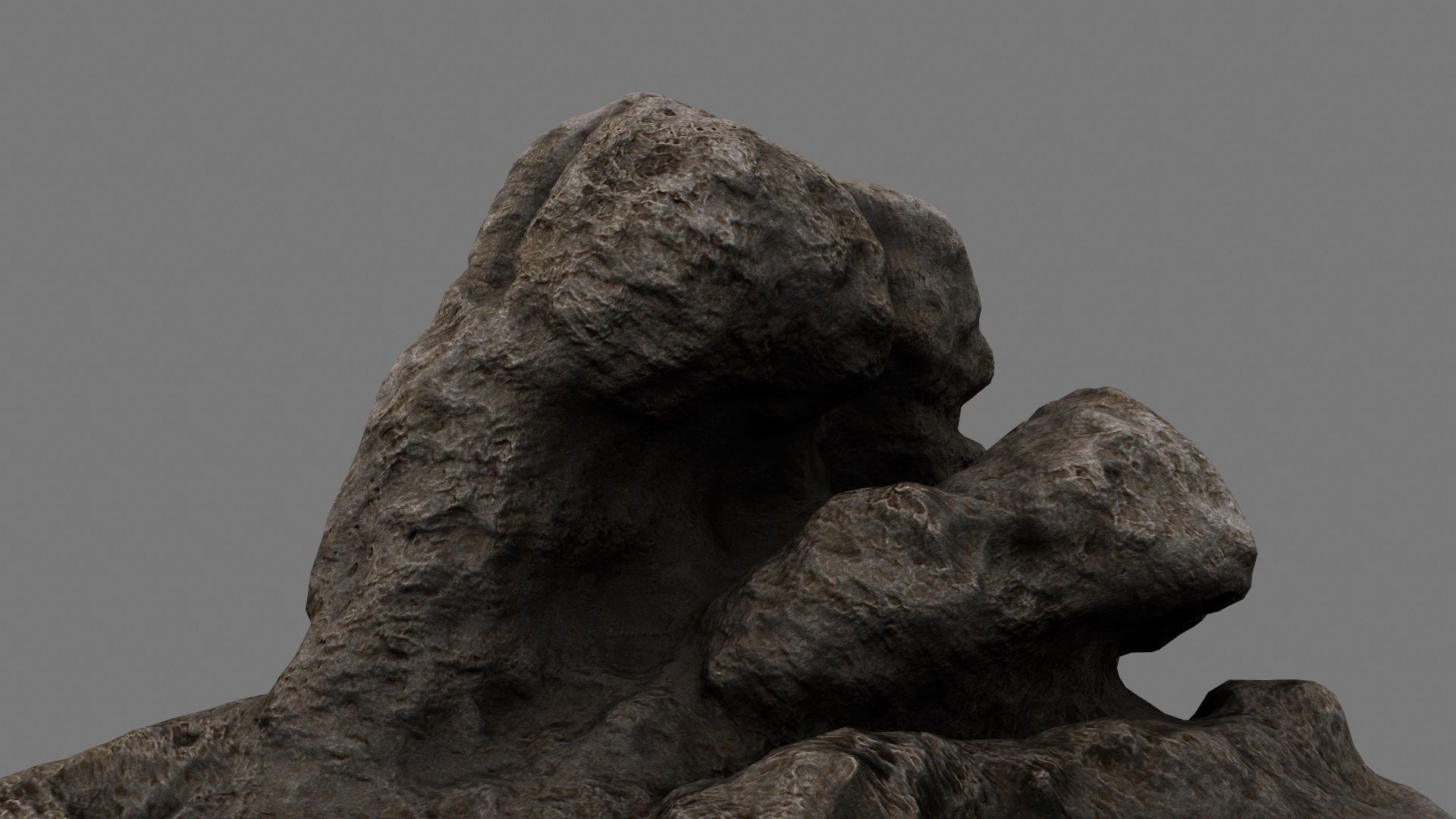 Rocks rock Low-poly 3D model_8