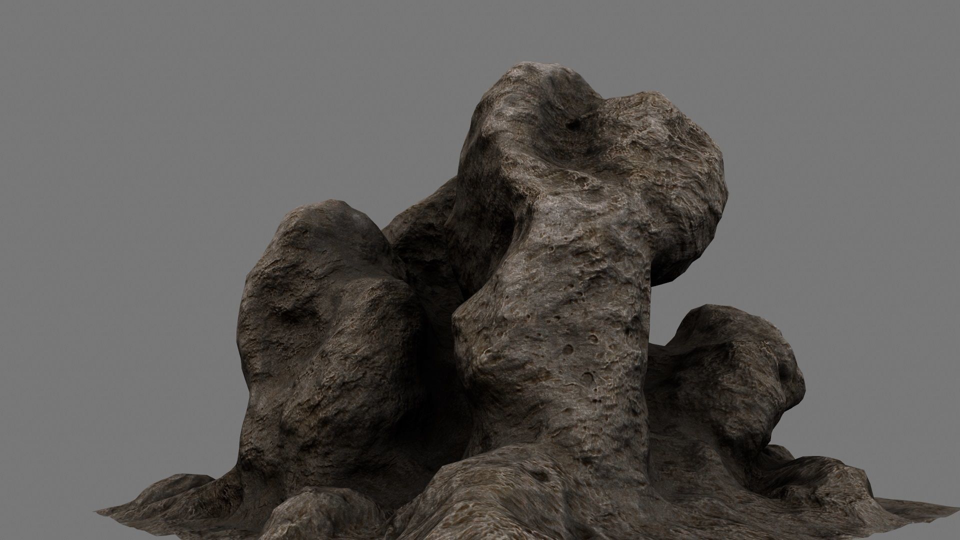 Rocks rock Low-poly 3D model_7