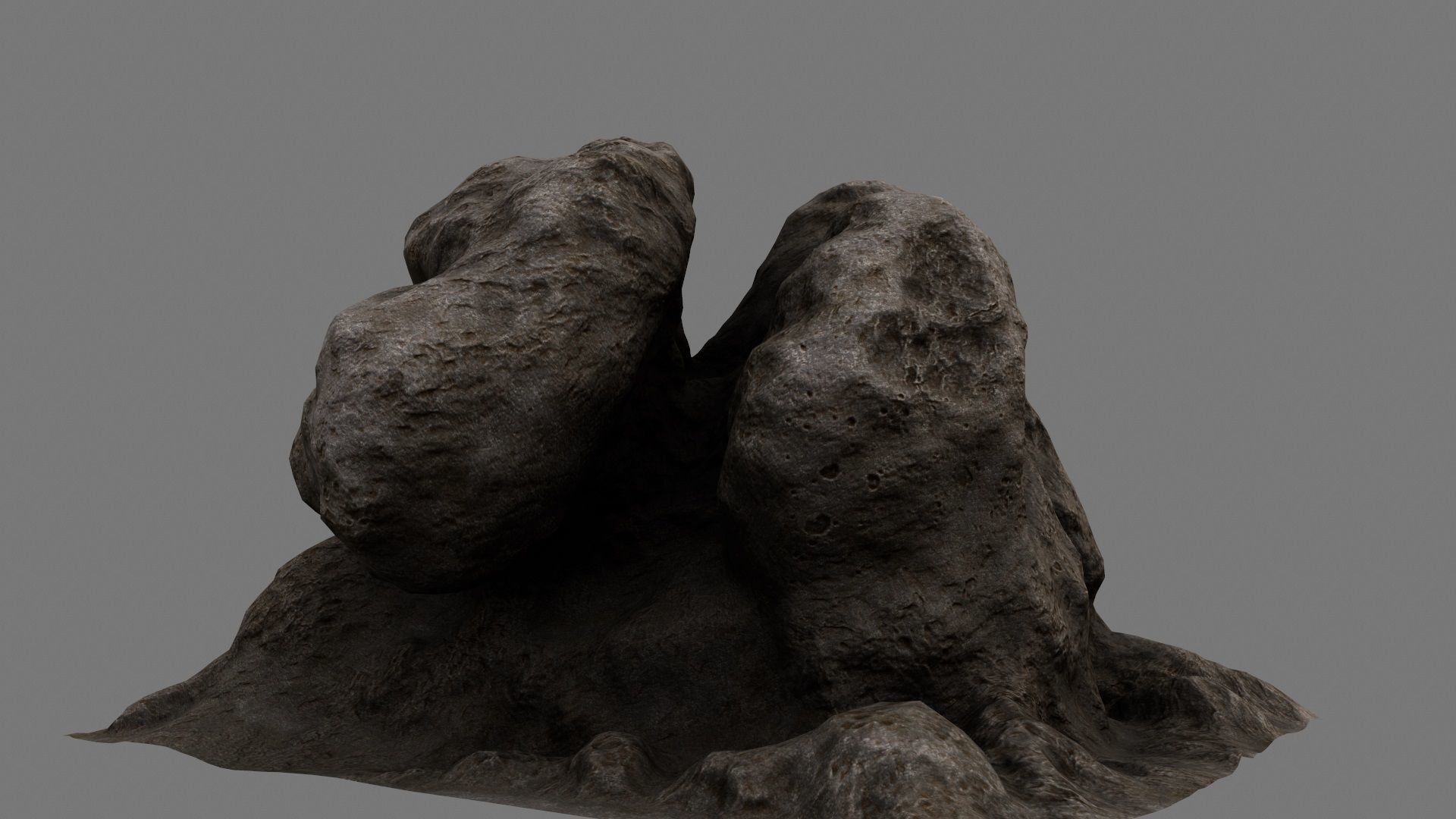 Rocks rock Low-poly 3D model_12