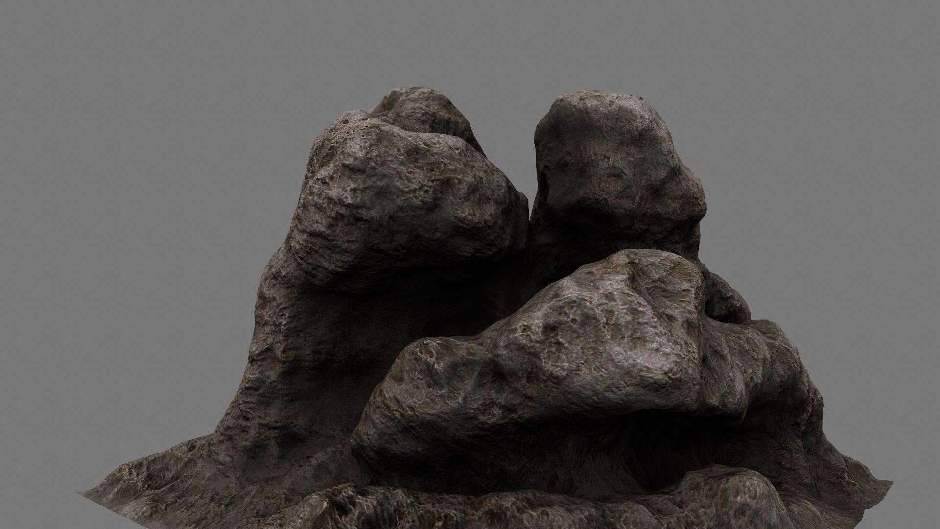 Rocks rock Low-poly 3D model_15