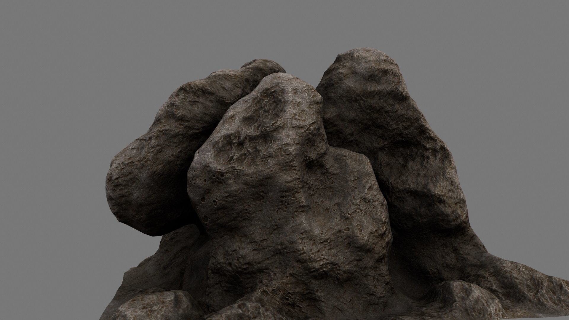 Rocks rock Low-poly 3D model_9