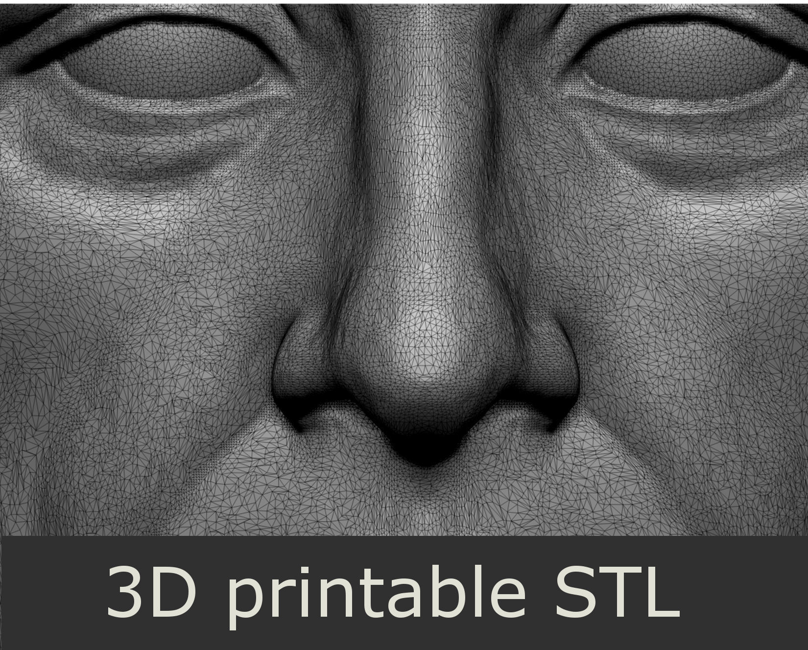 Elderly male head 2 3D model_6