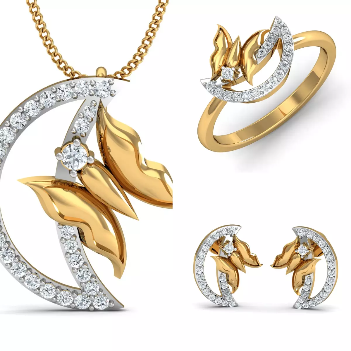 Diamond Locket Set 3D print model