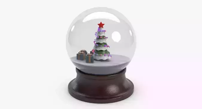 New Year Orb Low-poly 3D model