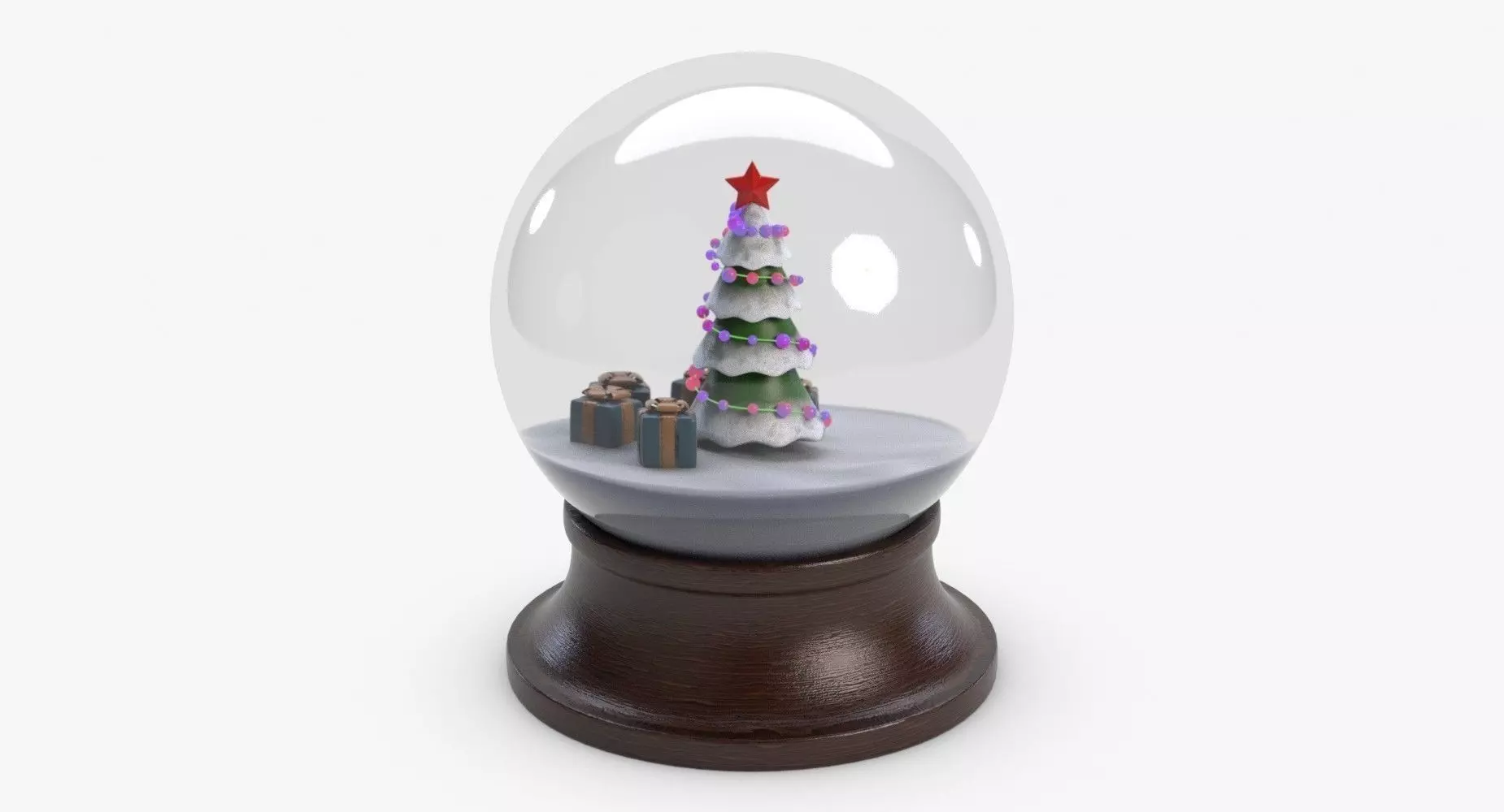 New Year Orb Low-poly 3D model_0