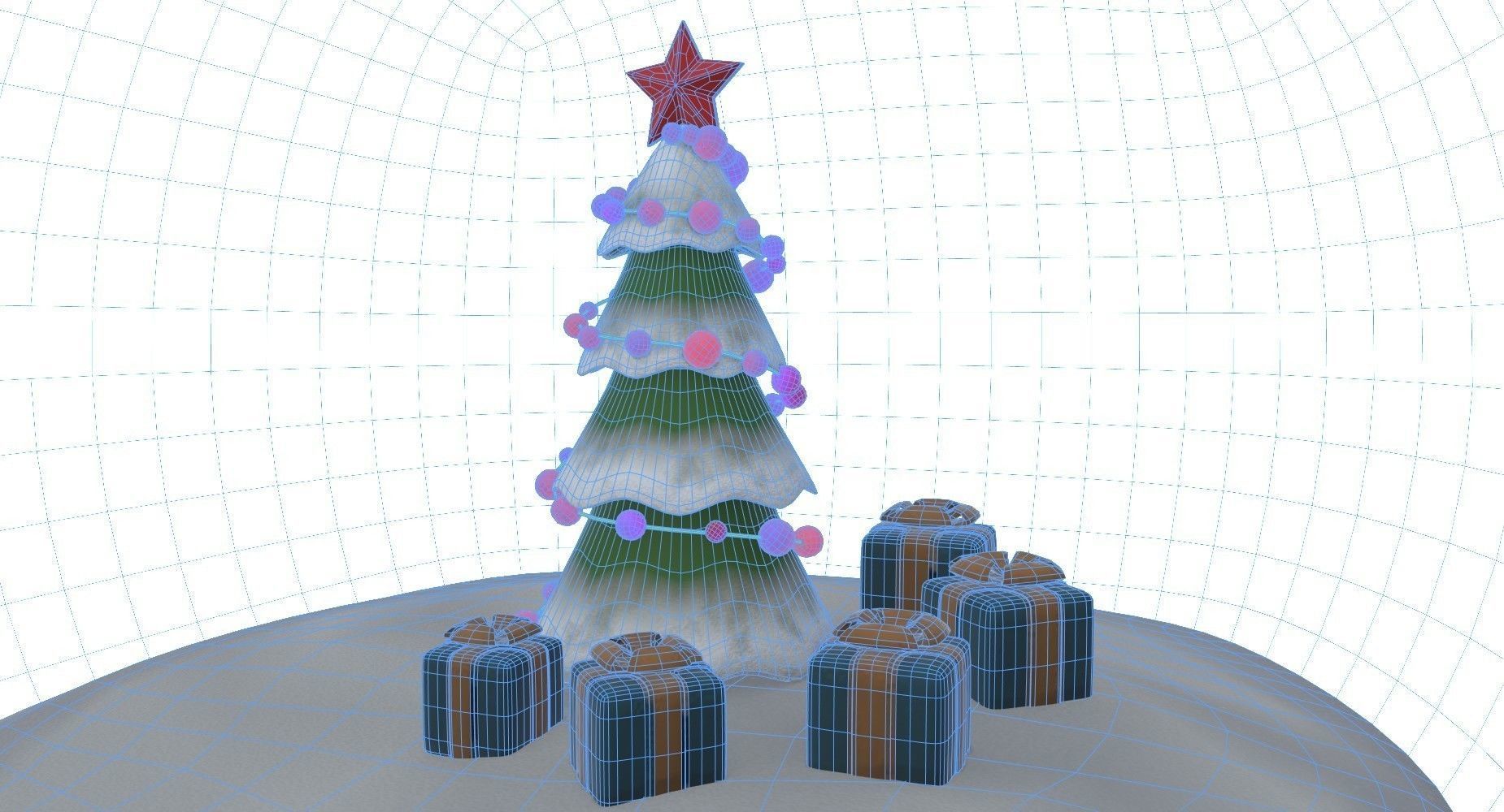 New Year Orb Low-poly 3D model_8