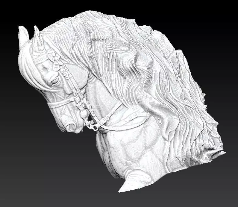 horse sculpture of 3D print model_0