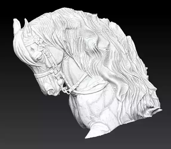 horse sculpture of 3D print model