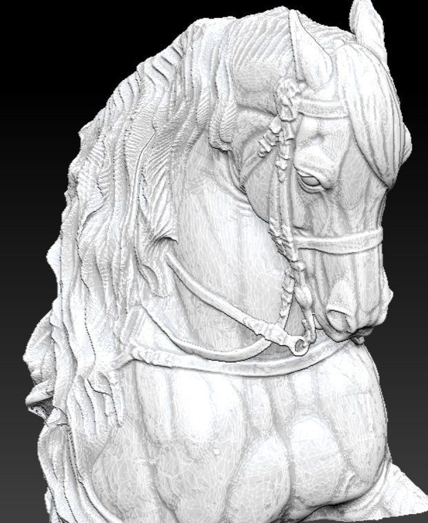horse sculpture of 3D print model_1