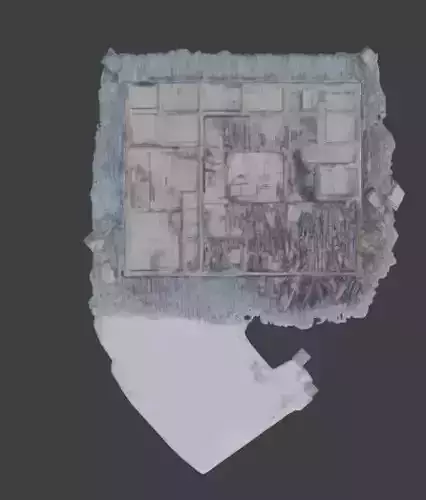 Ruined Urban Apartment Block 3D Model Low-poly 3D model 2