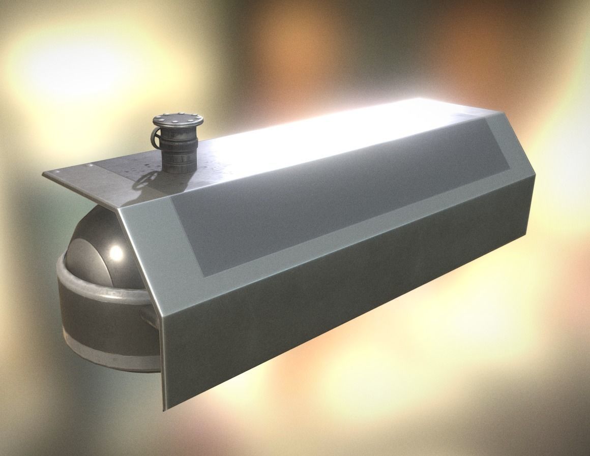 Fuel Tank Basic Version Low-poly 3D model_5