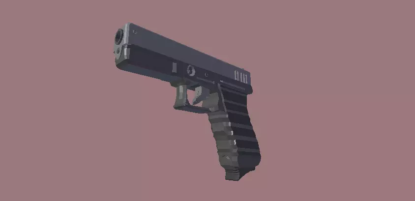 Glock 17 Pistola Low Poly Free low-poly 3D model