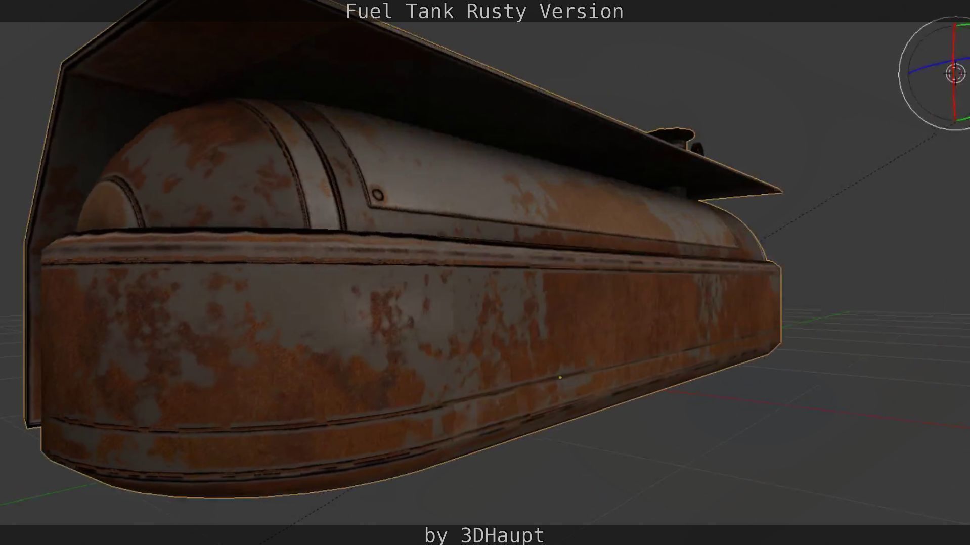 Fuel Tank Rusty Version Low-poly 3D model_70