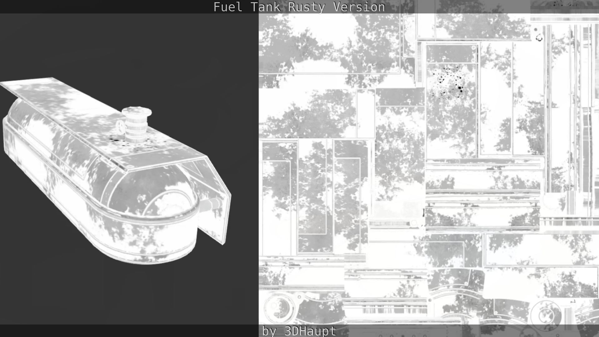 Fuel Tank Rusty Version Low-poly 3D model_49