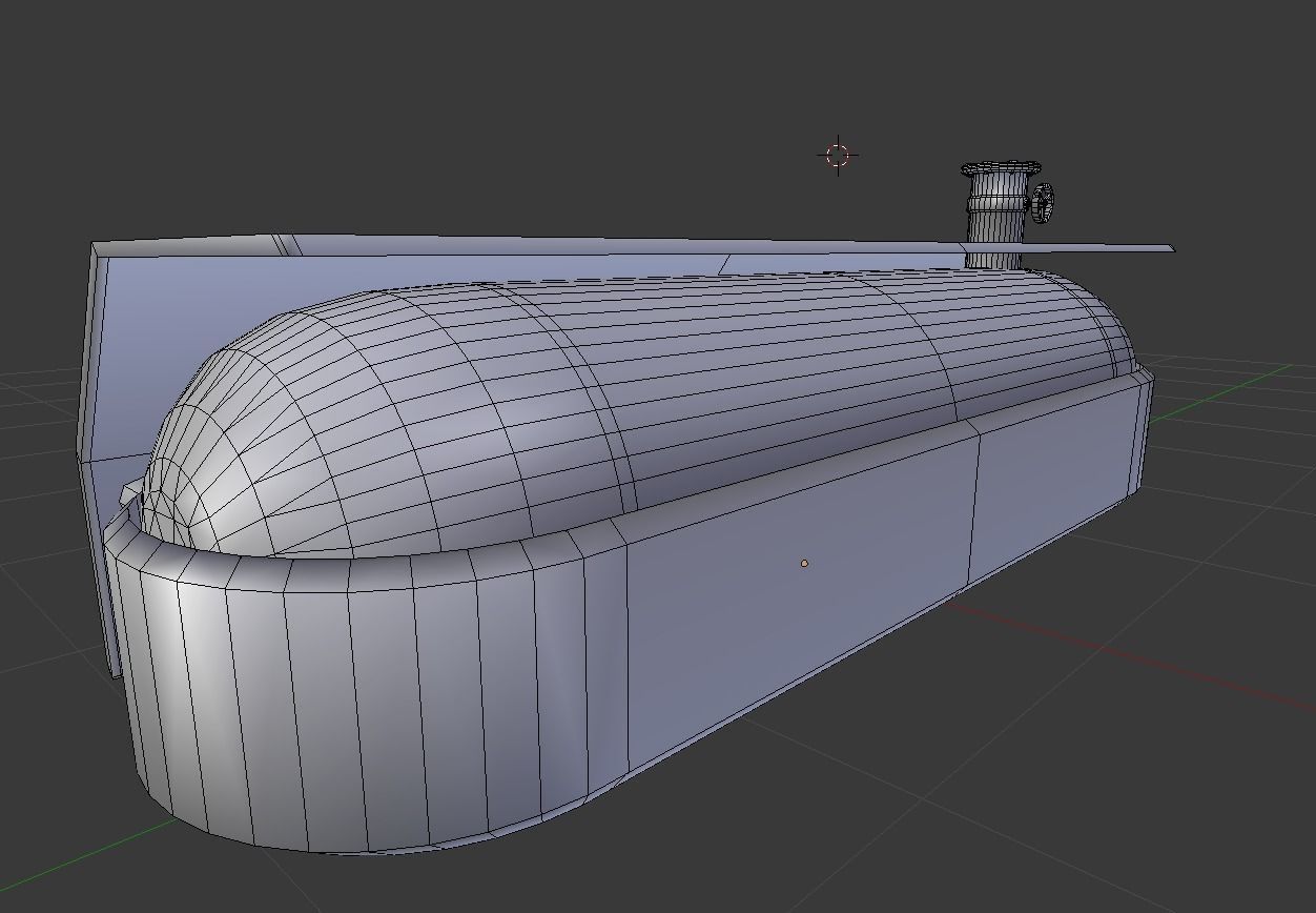 Fuel Tank Rusty Version Low-poly 3D model_12