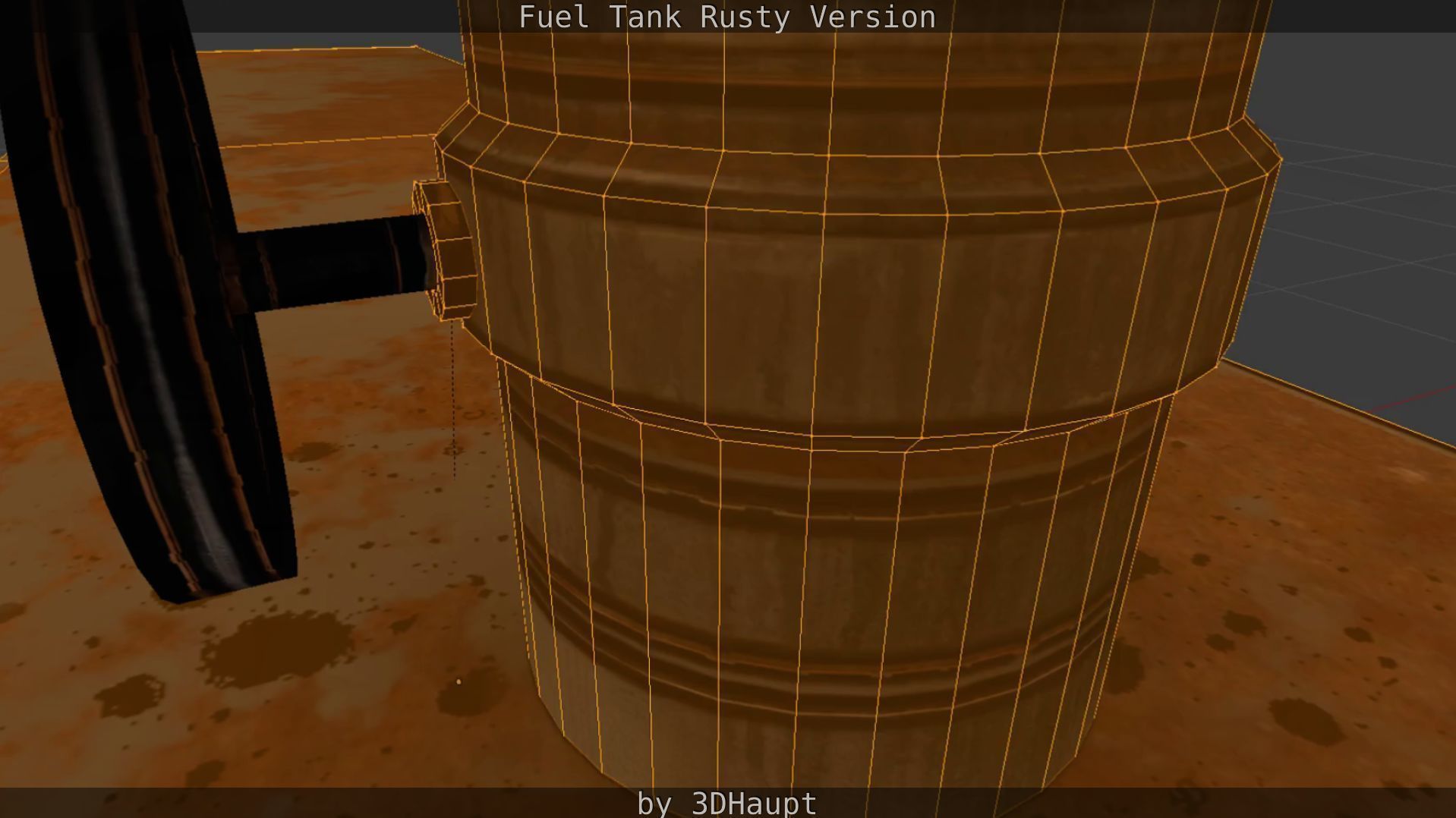 Fuel Tank Rusty Version Low-poly 3D model_80