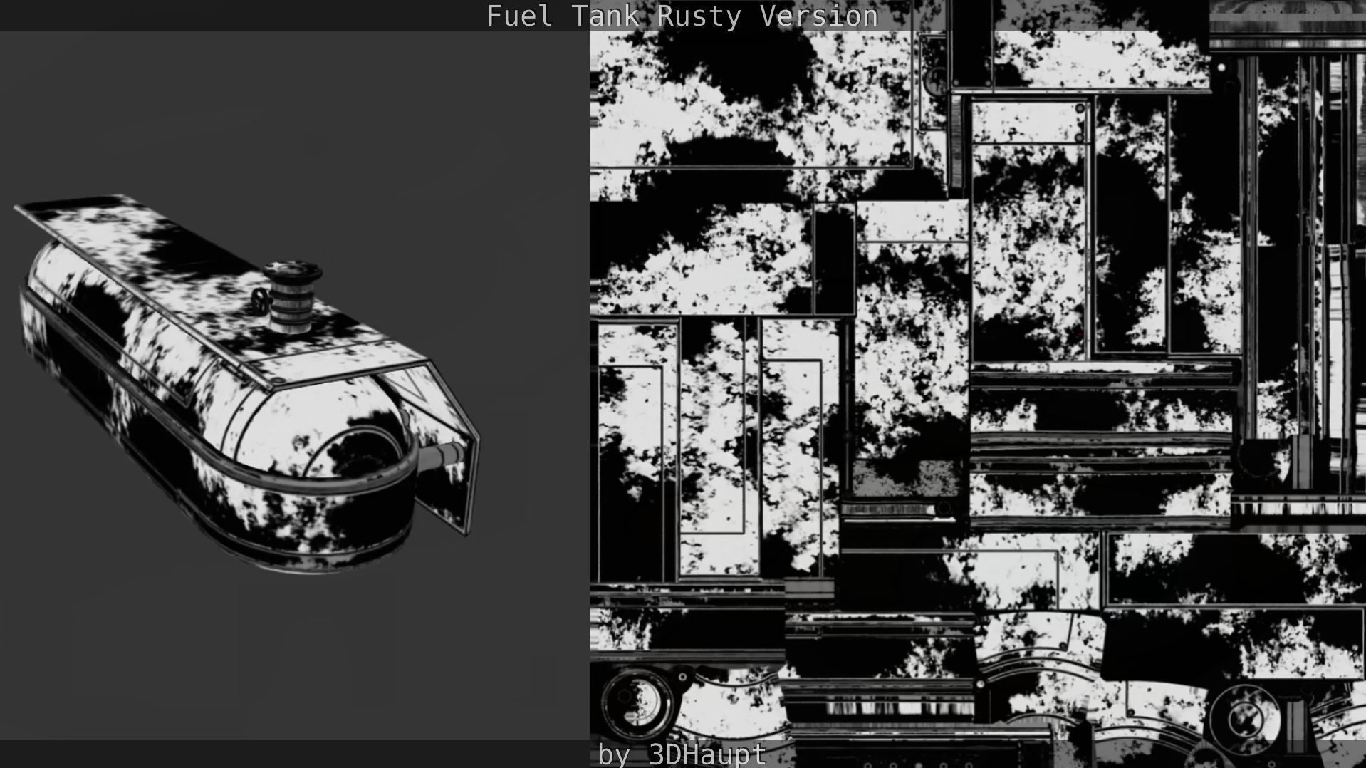 Fuel Tank Rusty Version Low-poly 3D model_45