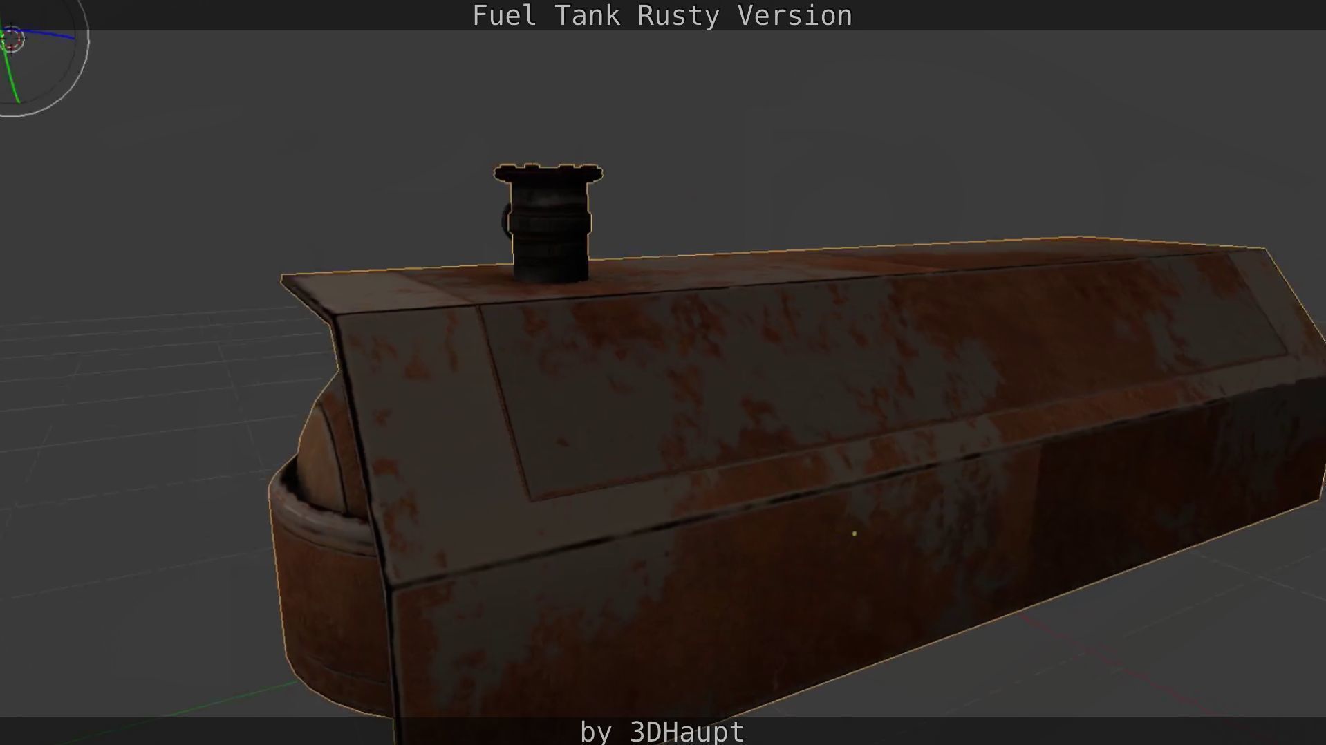 Fuel Tank Rusty Version Low-poly 3D model_68