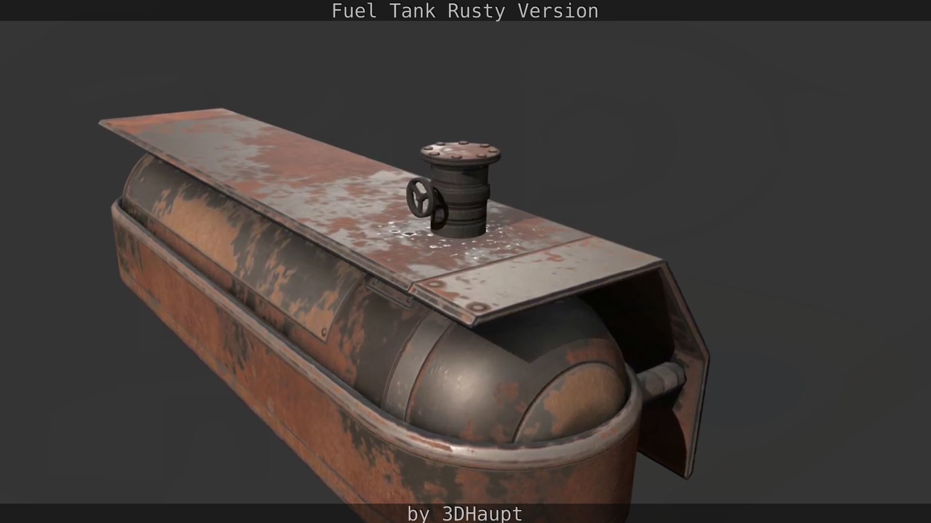 Fuel Tank Rusty Version Low-poly 3D model_58