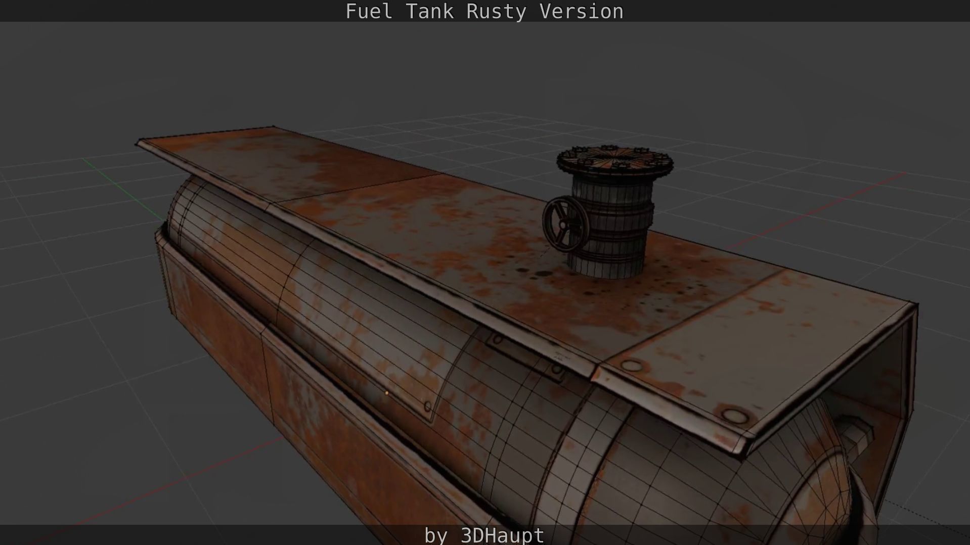 Fuel Tank Rusty Version Low-poly 3D model_73