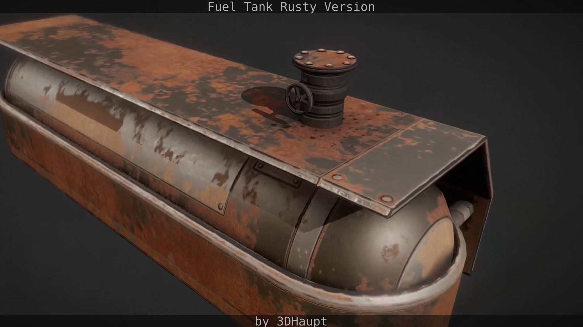Fuel Tank Rusty Version Low-poly 3D model_18