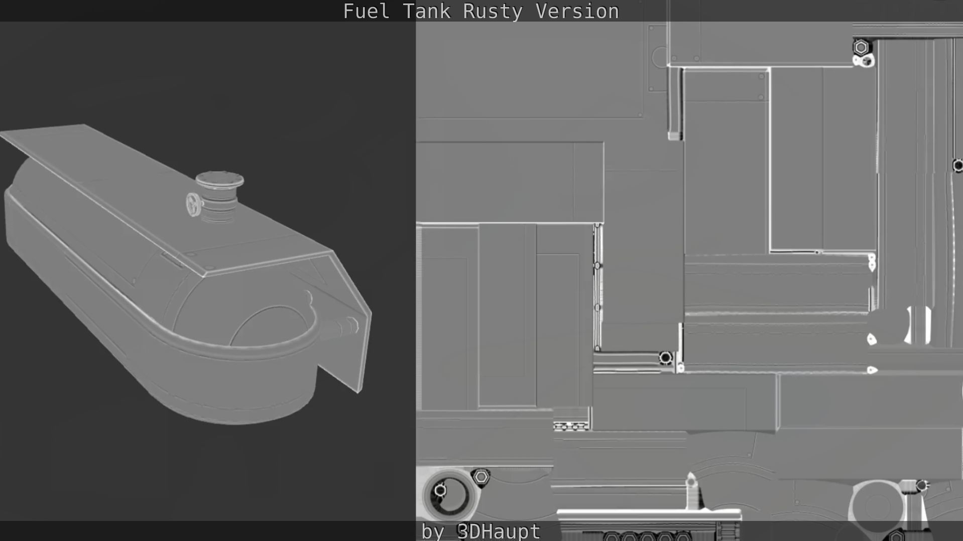 Fuel Tank Rusty Version Low-poly 3D model_53