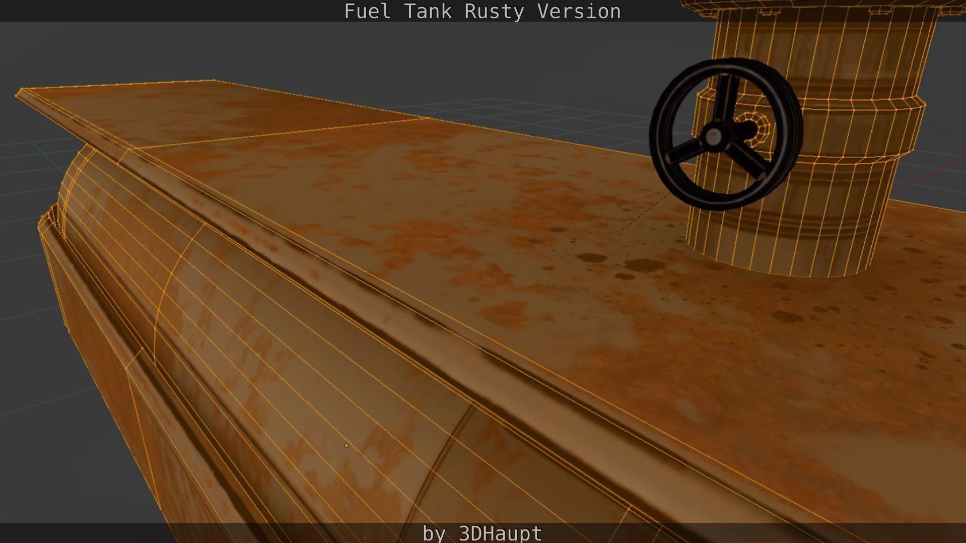 Fuel Tank Rusty Version Low-poly 3D model_78