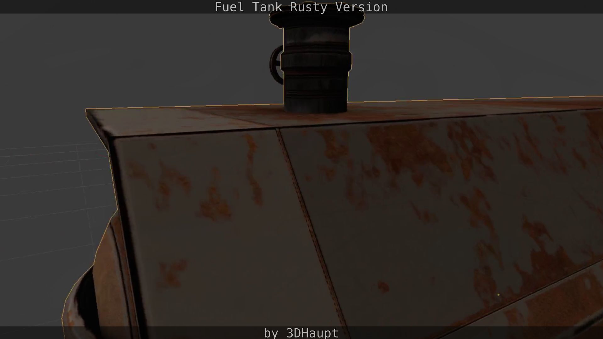 Fuel Tank Rusty Version Low-poly 3D model_67