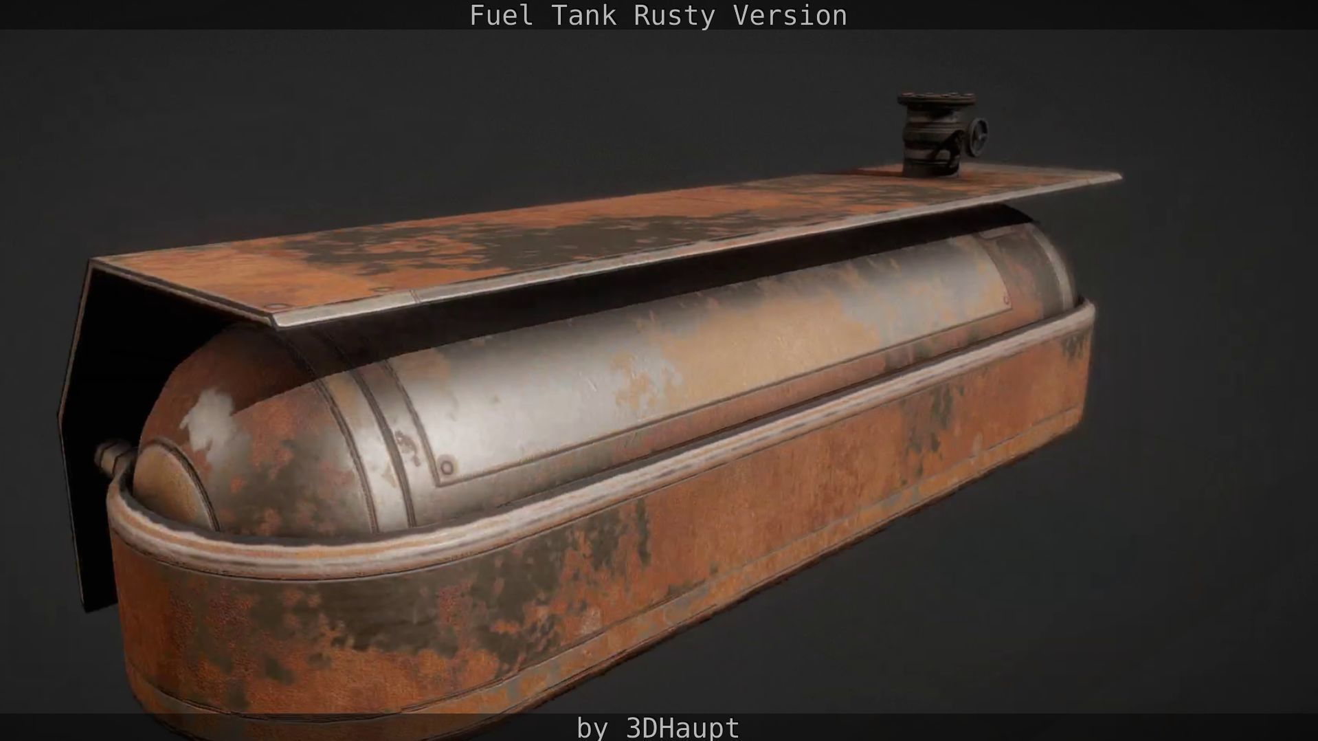 Fuel Tank Rusty Version Low-poly 3D model_63