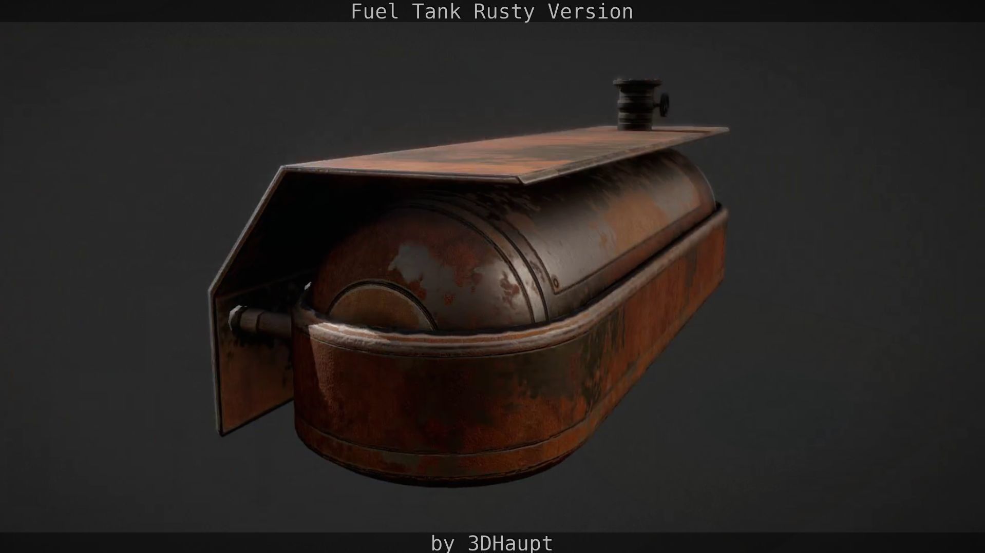 Fuel Tank Rusty Version Low-poly 3D model_22