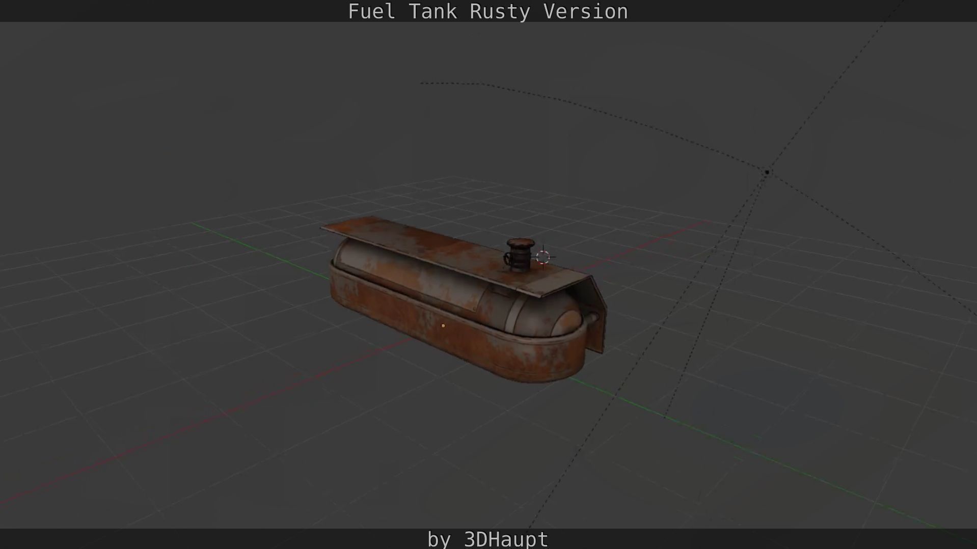 Fuel Tank Rusty Version Low-poly 3D model_90