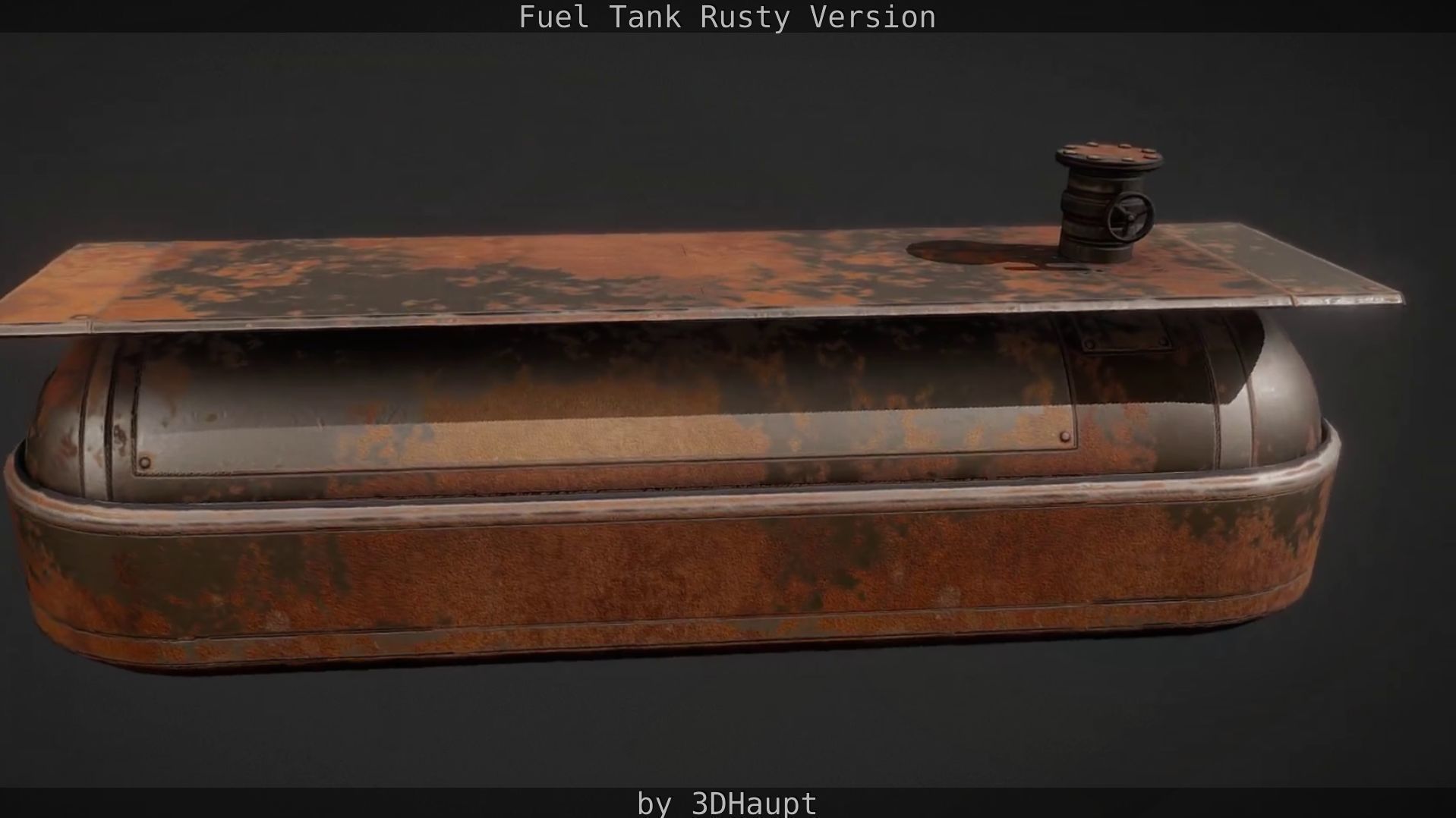 Fuel Tank Rusty Version Low-poly 3D model_20