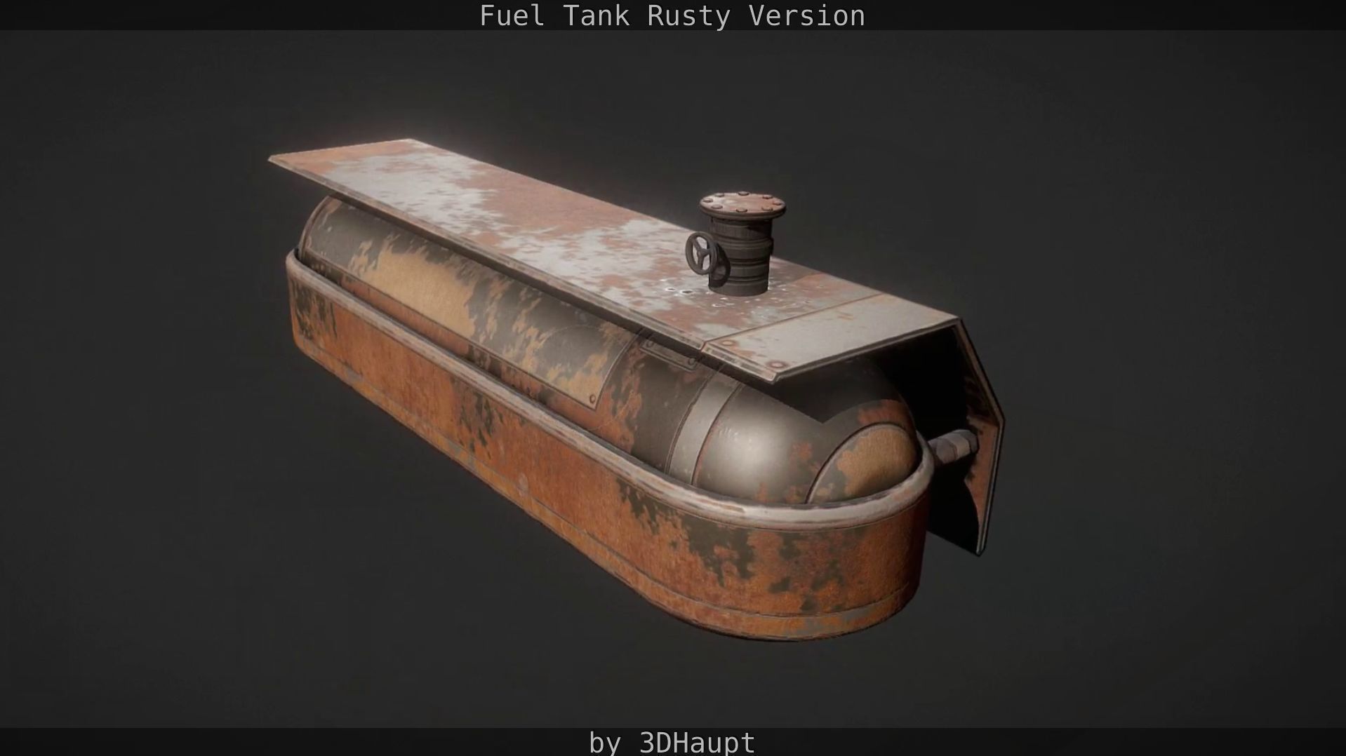 Fuel Tank Rusty Version Low-poly 3D model_31