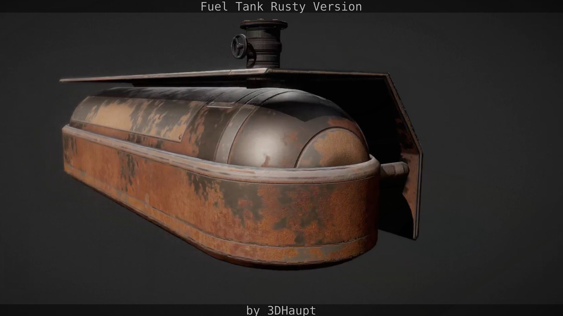Fuel Tank Rusty Version Low-poly 3D model_25