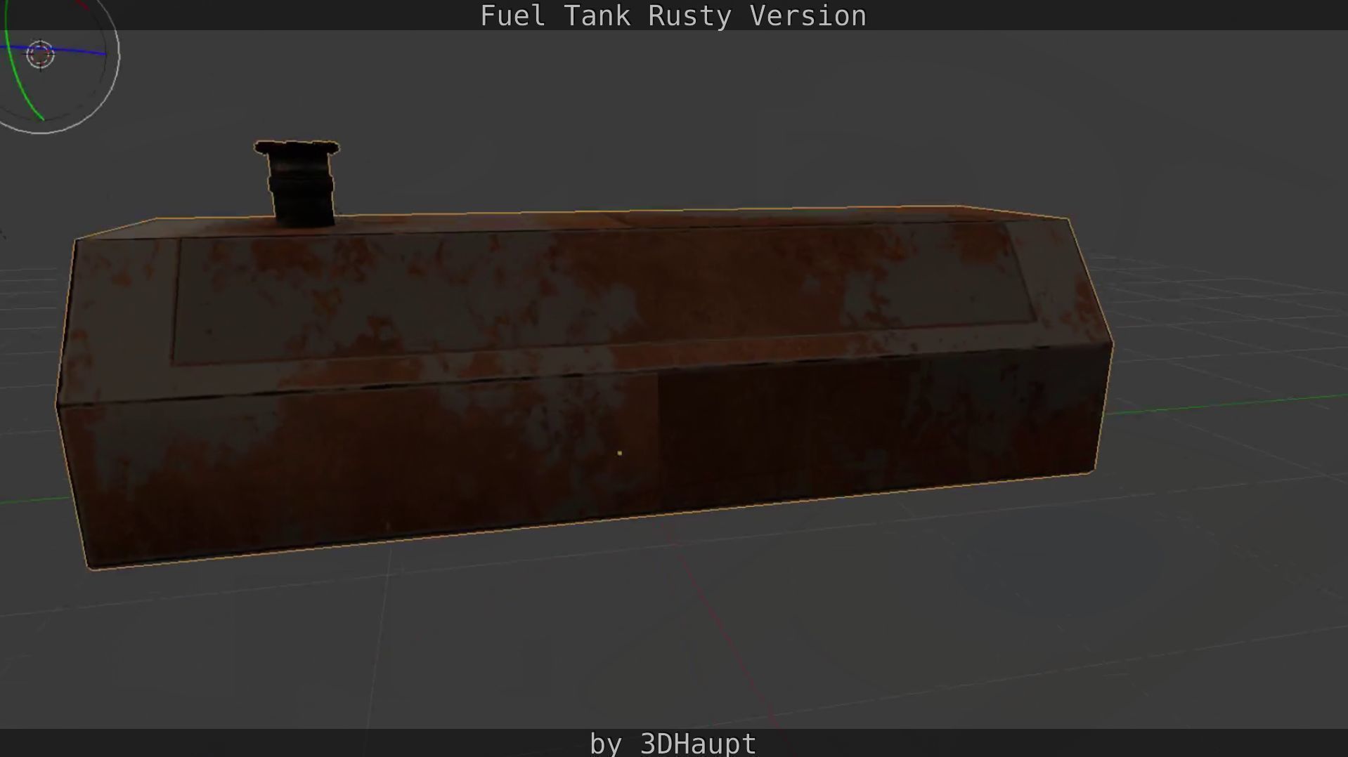 Fuel Tank Rusty Version Low-poly 3D model_87