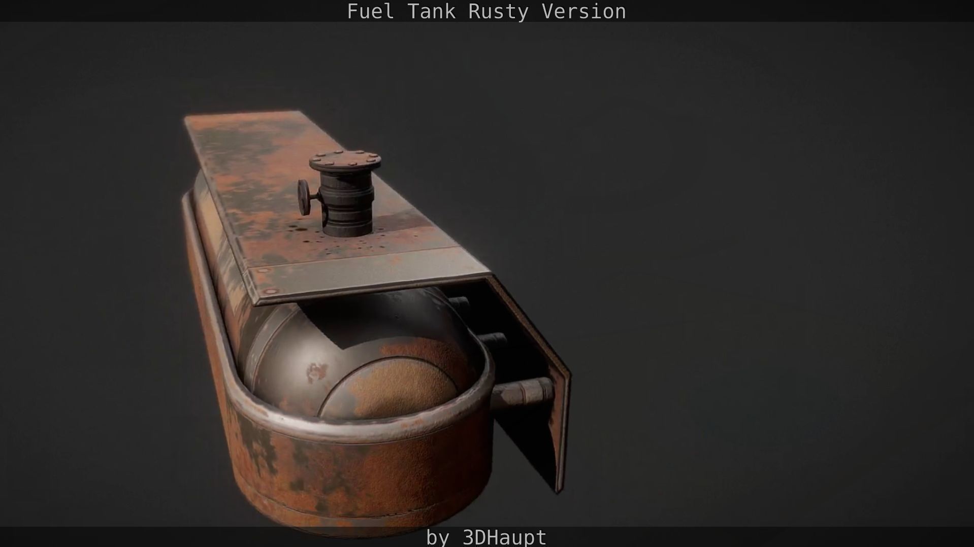 Fuel Tank Rusty Version Low-poly 3D model_26