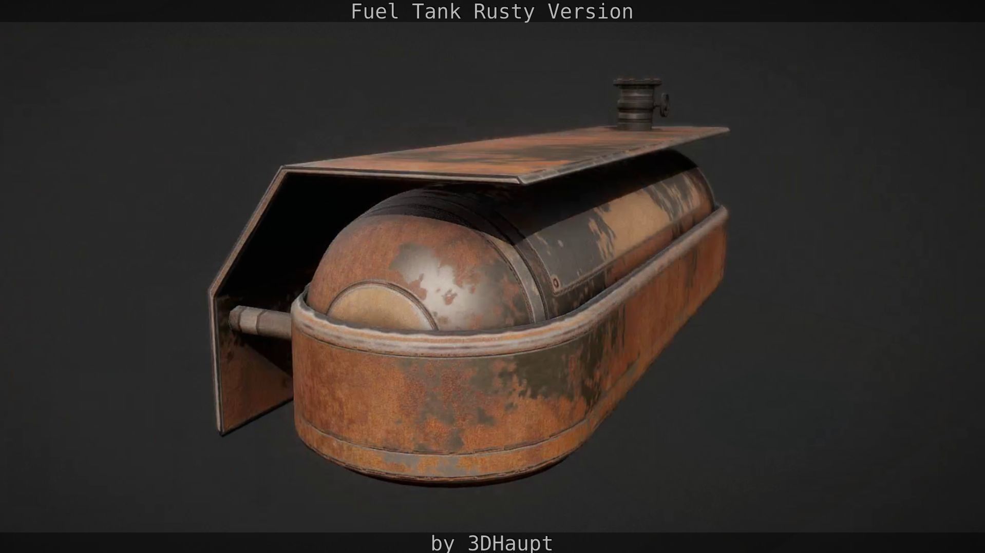 Fuel Tank Rusty Version Low-poly 3D model_23