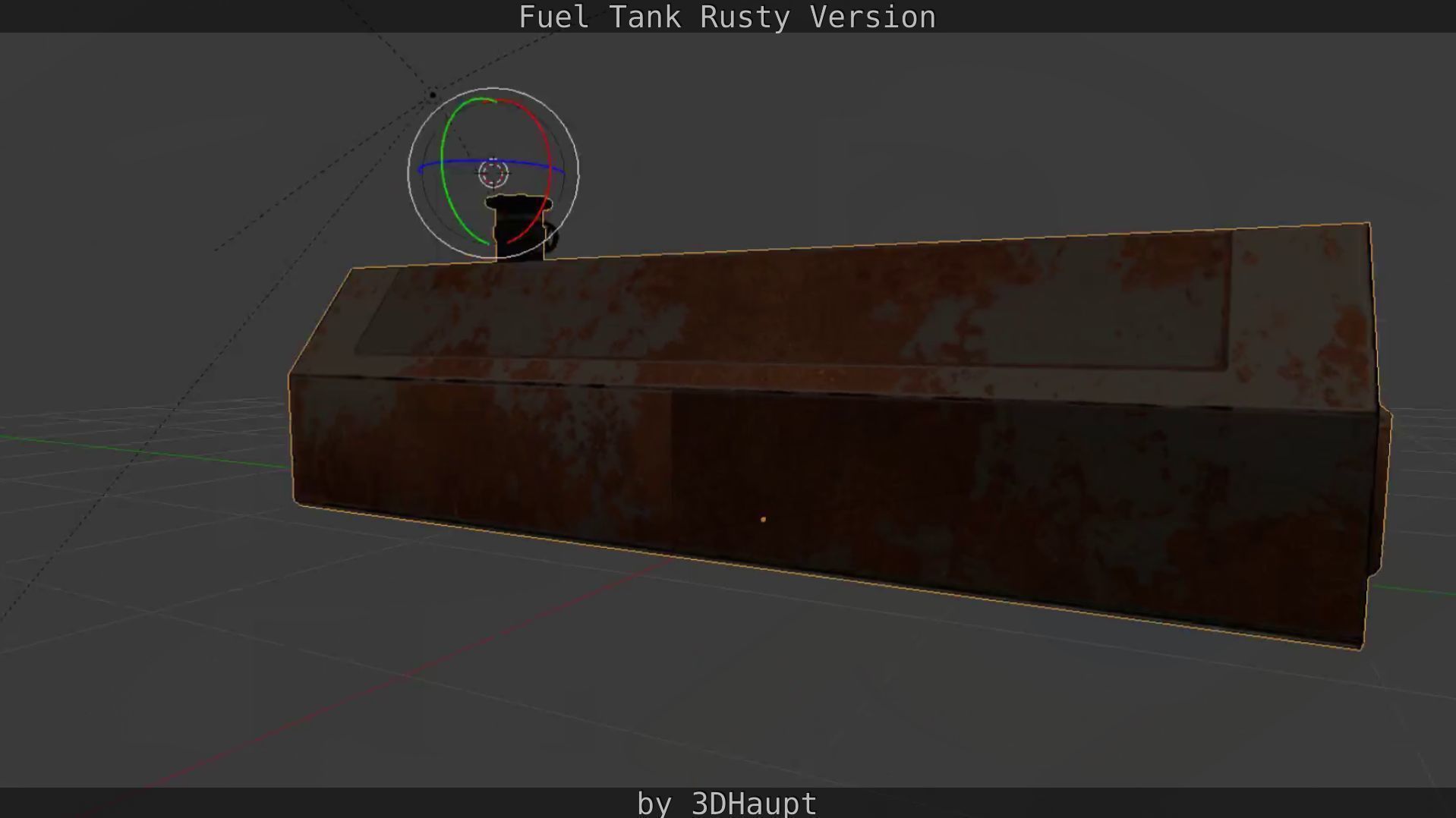 Fuel Tank Rusty Version Low-poly 3D model_69