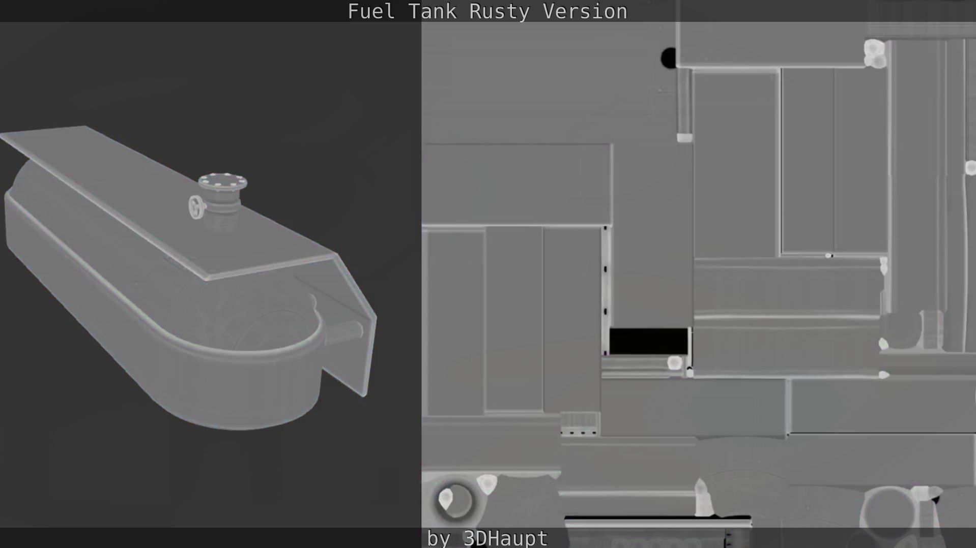Fuel Tank Rusty Version Low-poly 3D model_52