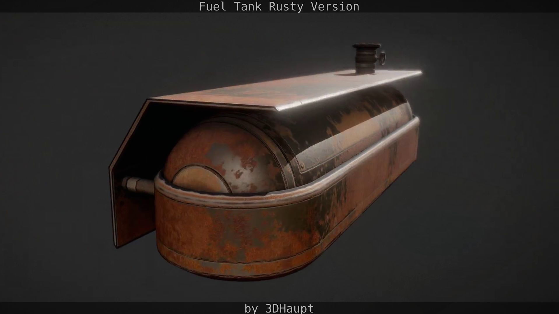 Fuel Tank Rusty Version Low-poly 3D model_21