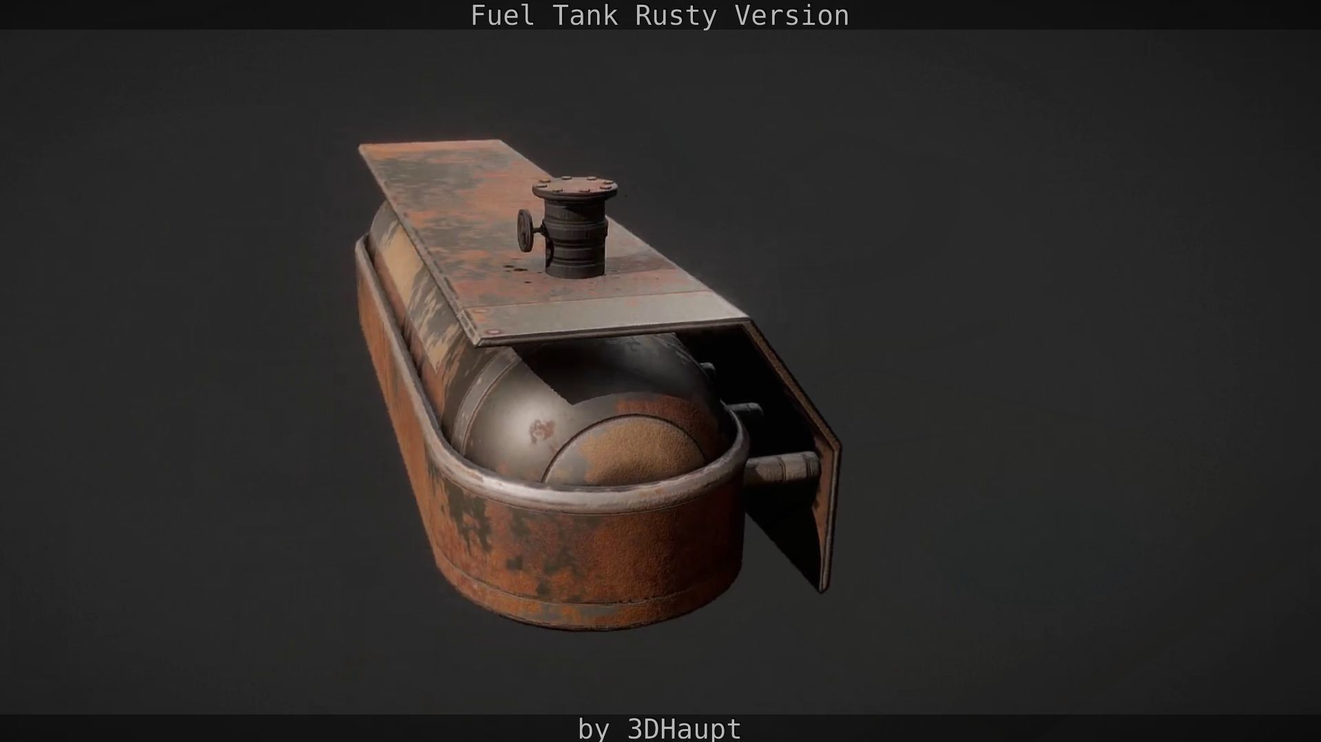 Fuel Tank Rusty Version Low-poly 3D model_27