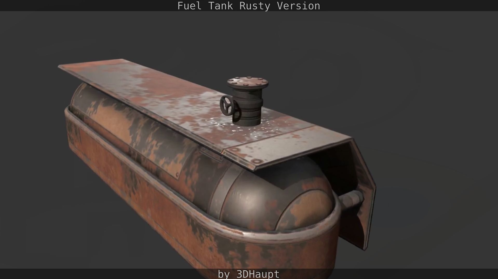 Fuel Tank Rusty Version Low-poly 3D model_57