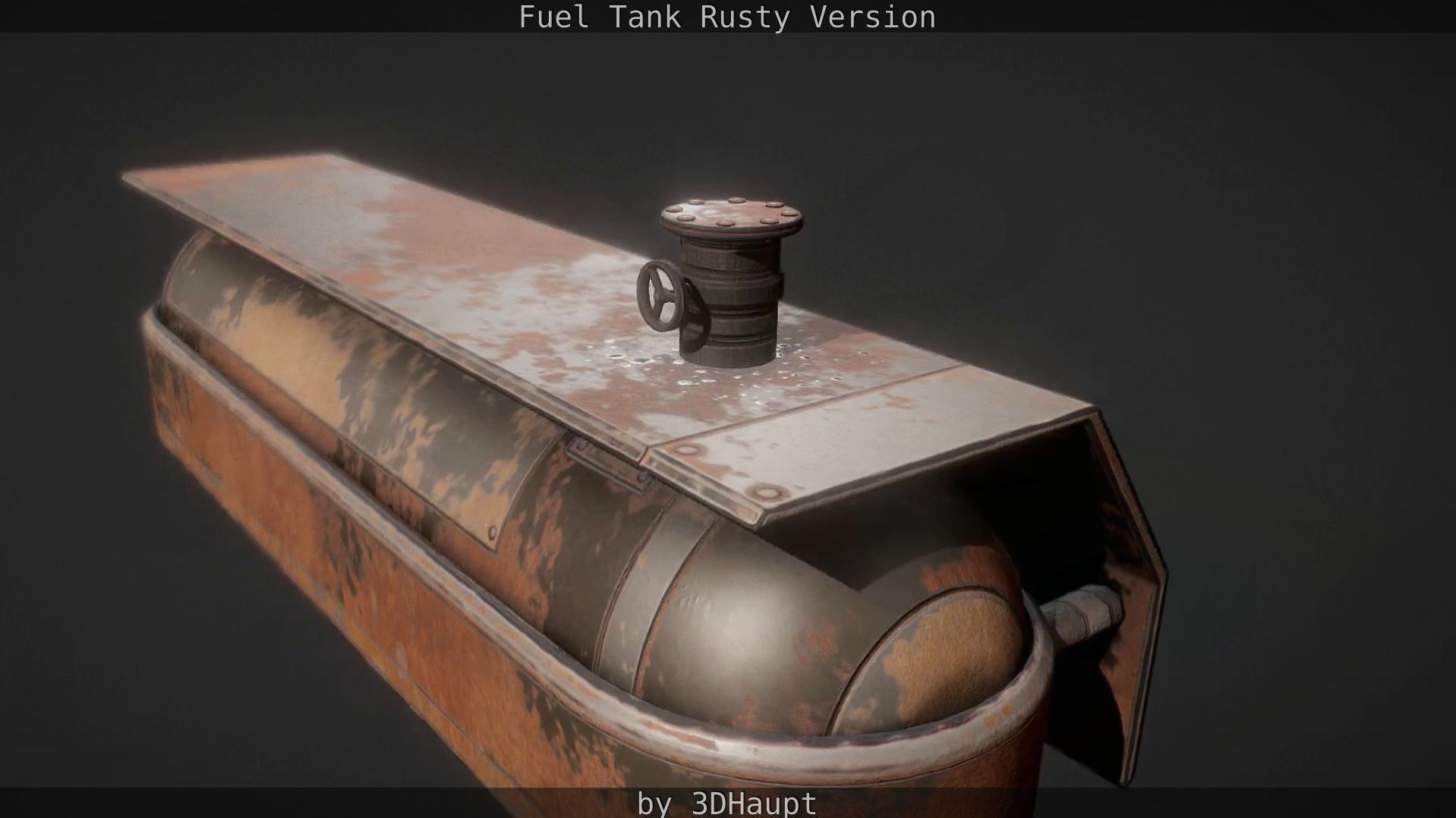 Fuel Tank Rusty Version Low-poly 3D model_62