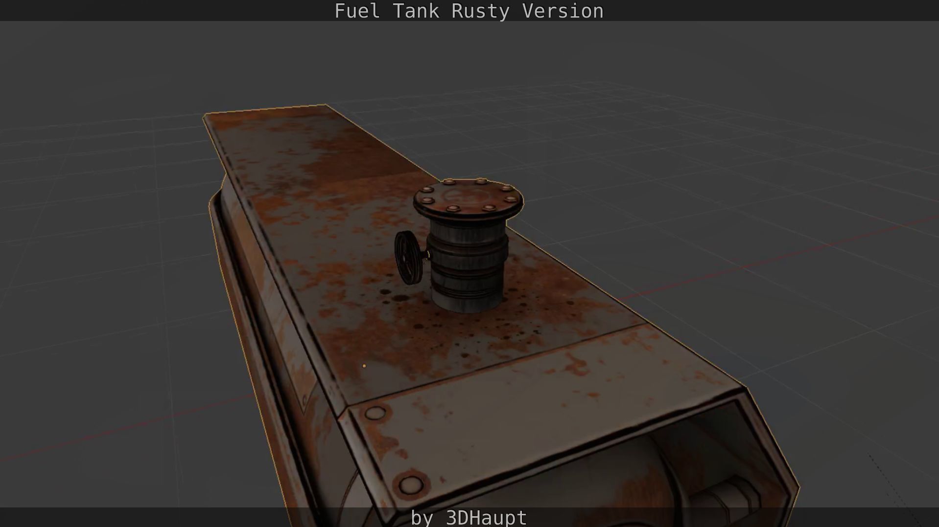 Fuel Tank Rusty Version Low-poly 3D model_85