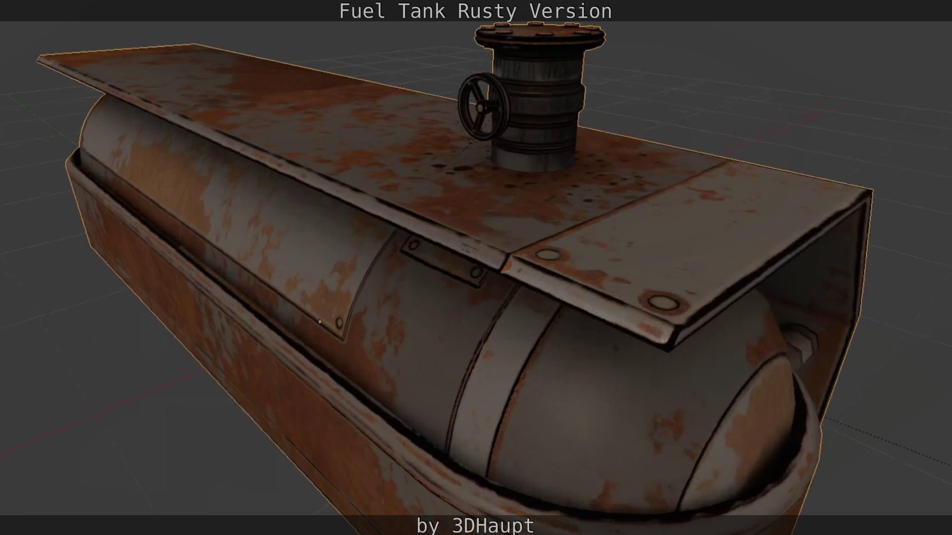 Fuel Tank Rusty Version Low-poly 3D model_66