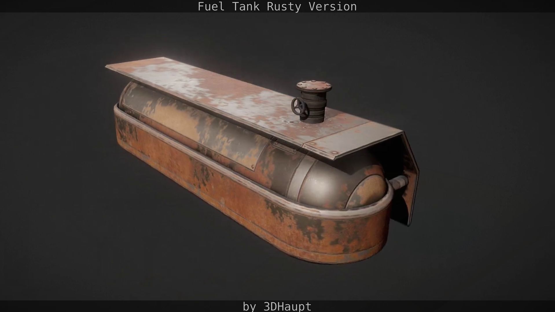 Fuel Tank Rusty Version Low-poly 3D model_29